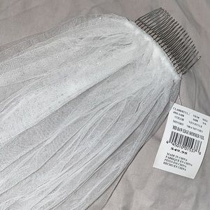 Brand new wedding veil white with some shimmer